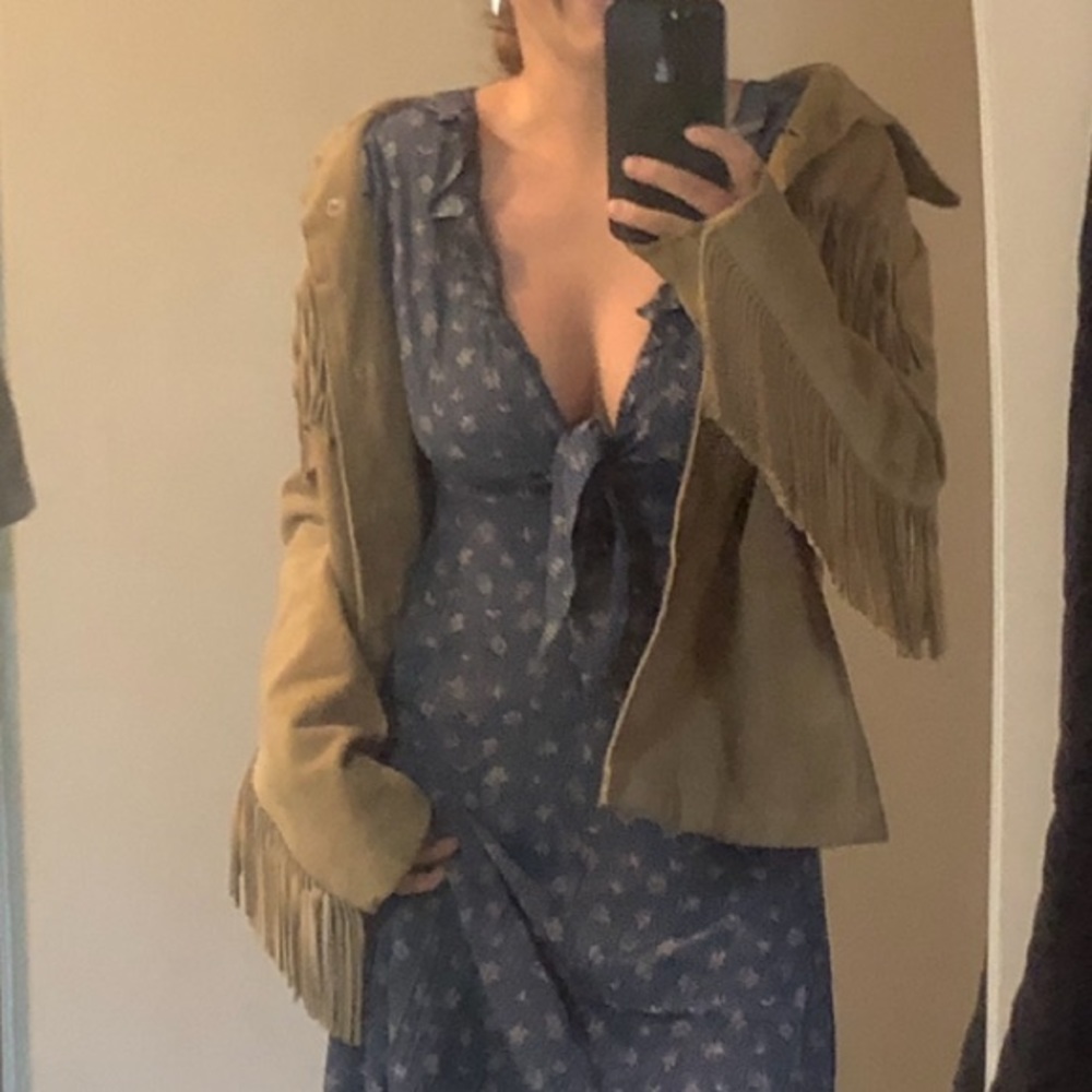 Vintage Suede Fringe Jacket - Picture 3 of 3